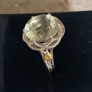Tacori Crescent Crown Prasiolite Quartz ring